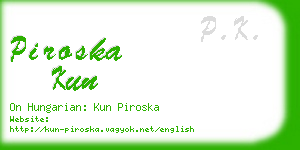 piroska kun business card